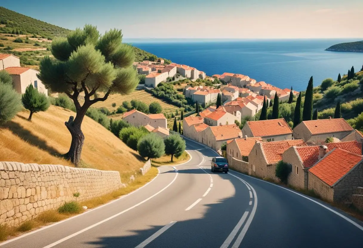 Upptäck bästa vägen till Kroatien – ditt äventyr börjar här! illustration