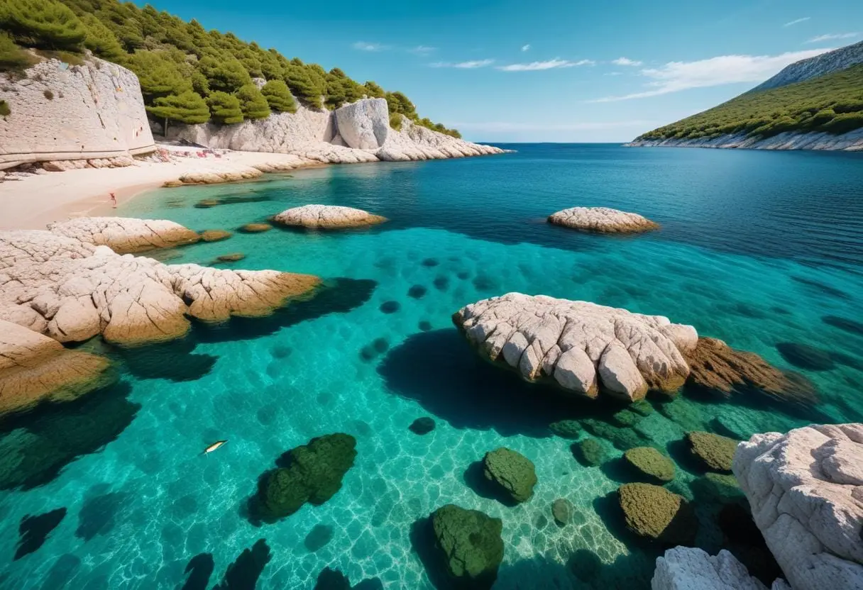 Fiska i Kroatien – En dröm för varje fiskeentusiast illustration