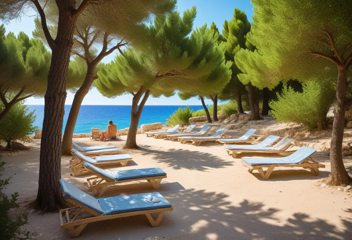 Upplev friheten med naturist camping i Kroatien illustration