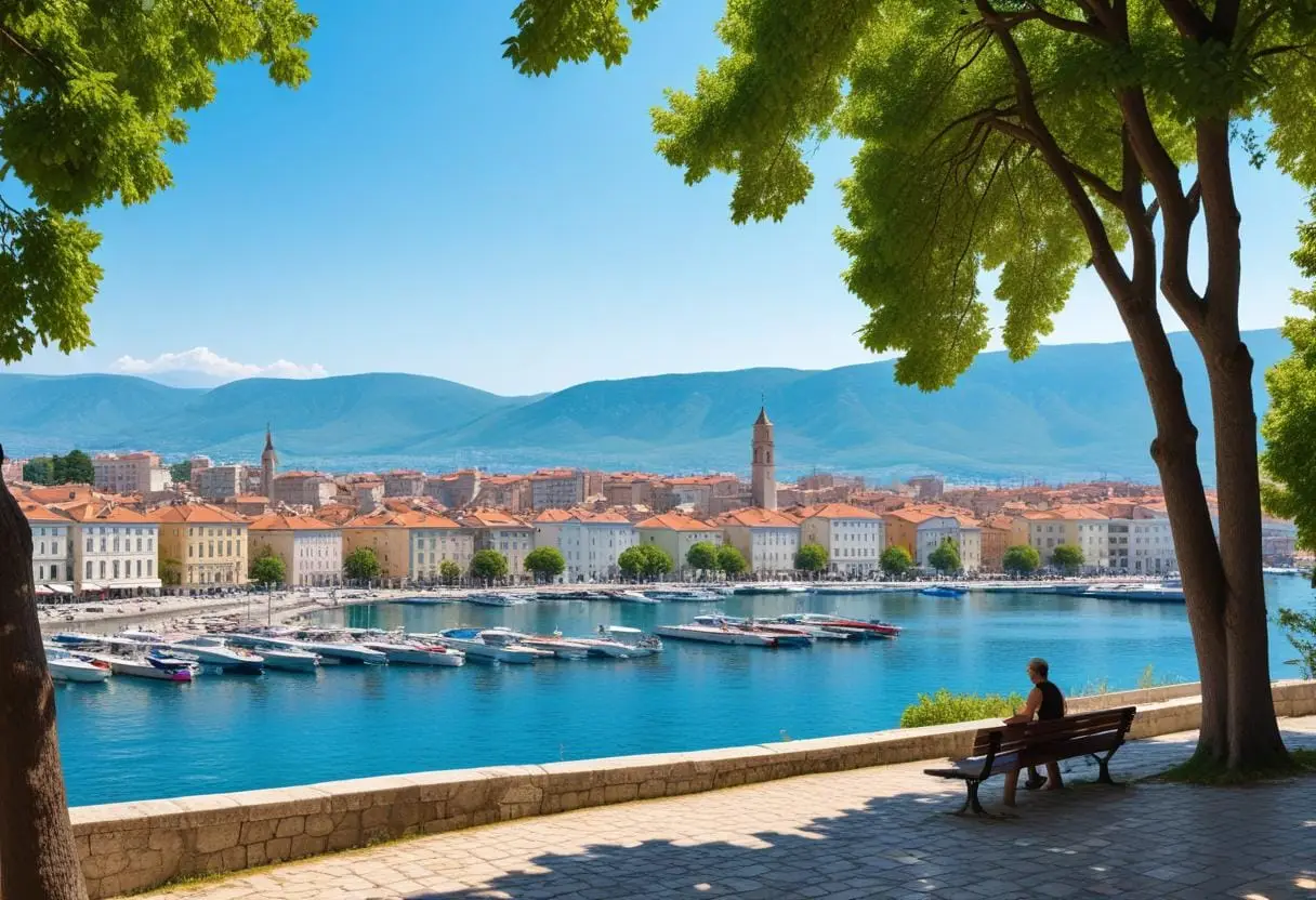 Upptäck Rijeka – En gömd pärla i Kroatien illustration
