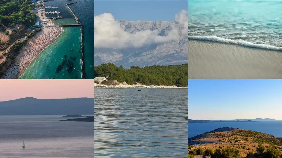Roliga strandaktiviteter på Brac illustration